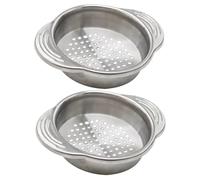 2 pezzi tonno può filtro in acciaio inossidabile 4.7x1.1 in tono di tonno da cucina lavabile Disciatore di case rotondi non slittata per cibi scatola, olio, foglie di tè
