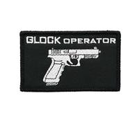 2 Pezzi Toppa ricamata GLOCK OPERATOR Militare Tattico Badge con Hook Loop Backing per Zaini Giacche Vestiti Applique