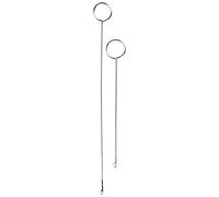 2 pezzi tornitore per anelli da cucito, strumento per girare anelli lunghi con chiusura in acciaio inossidabile per cucire a casa accessori per maglieria fai da te per cinture in