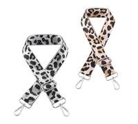 2 Pezzi Tracolle Per Borsa A Tracolla Con Stampa Leopardata, Tracolle Larghe Per Borse, Ricambio Per Tracolle Per Borse, Tracolle Regolabili Per Borse, Accessori Per Borse
