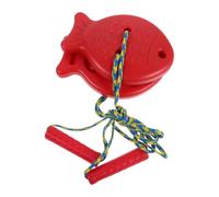 2 Pezzi Trampoli a Forma di Pesce, Plastica, Rossi | Gioco Leggero e Portatile, Base Antiscivolo Stabile, Uso Interno ed Esterno, per Piccoli e Grandi