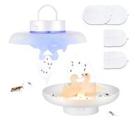 2 Pezzi trappola per pulci per casa,cattura cimici con 20 dischi adesivi,trappola per pulci con 6 modalità di illuminazione,Non tossico,trappola cimici Adatto per soggiorno, cucina, giardino