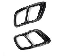 2 Pezzi Trim Terminale Copri 1 Paio Di Coperture Per Tubi Di Scarico Posteriori Con Doppio Terminale Di Scarico Compatibile Con X5 G05 2019 2020 2021 2022(Black)