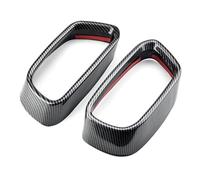 2 Pezzi Trim Terminale Copri 1 Paio Di Coperture Per Tubi Di Scarico Posteriori Per Auto, Codolini, Terminali Di Scarico Compatibile Con X5 F15 2014 2015 2016 2017 2018(Carbon Fiber)