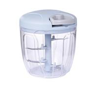 2 pezzi Tritatutto for verdure e cipolle, accessori da cucina, 500/900 ml, tritacarne manuale, spremiaglio, tritatutto, utensili rotanti(Blue 900ml)