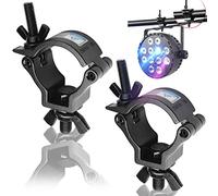 2 Pezzi Truss Clamp(48-51mm), Morsetto da palcoscenico in finitura di lega di alluminio, Montare Morsetti Luce della fase Lega di alluminio Hook Heavy Duty 100KG per Agganciare Teste Mobili LED