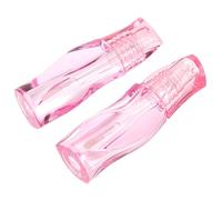 2 Pezzi Tubetti di Lucidalabbra Vuoti 3ml in Petg, Forma Twist Rosa