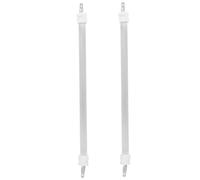 2 Pezzi Tubo Riscaldatore Elettrico in Quarzo Ceramico di Ricambio | Riscaldamento Rapido e Uniforme, Alta Resistenza alle Temperature, Compatibilità di Sostituzione, Colore Bianco