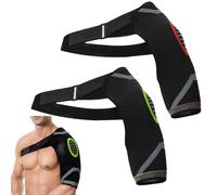 2 Pezzi Tutore Spalla Destra Sinistra Uomo Tutore Spalla Destra Sinistra Donna Regolabile Comodo E Leggero Progettato Per Alleviare Dolori E Infortuni Causati Dall'attività Sportiva Taglia Unica