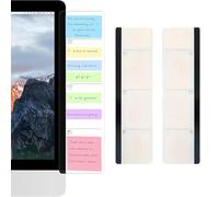 2 Pezzi Ufficio Accessori Scrivania, Monitor, Porta Post it, Messaggistica per Computer, Cancelleria per Ufficio, per Donne, Uomini, Stile Semplice