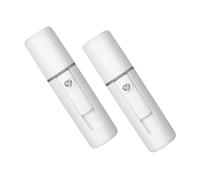 2 pezzi, umidificatore portatile per il viso, USB Nano per la cura della pelle, grande capacità del serbatoio dell'acqua, nebulizzazione fine per un'idratazione ottimale per i viaggi