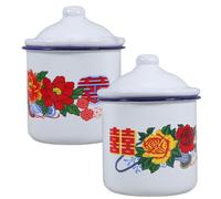 2 pezzi un unico elemento cinese da tè robusto a prova di smalto tazza