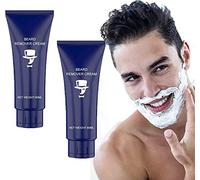 2 pezzi uomo permanente crema per la rimozione della barba dei capelli pasta depilatoria viso, crema naturale per la rimozione della barba morbida e indolore per viso, ascelle, gambe, petto, braccia