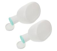 2 Pezzi Urinatoio Uomo Portatile 2000ml in Plastica per Viaggio | Bianco, Impugnatura Ergonomica e Bocca Ampia, Facile da Pulire, per Pazienti e Anziani in Auto