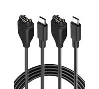 2 Pezzi USB C Cavo Caricatore per Garmin, Caricatore Cavo Ricarica Type C 1M Compatibile per Garmin Fenix 7 7X 6 6S 6X 5 5S 5X Forerunner 165 265 965 Vivoactive 3 4 4S Venu 2 3 3s Instinct 2 epix 2