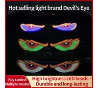 2 pezzi USB dinamico grandi occhi del diavolo luce per auto camion occhi RGB finestra schermo LED segnale animazione pannello LED display flessibile luce
