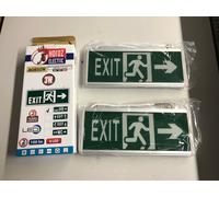 2 Pezzi Uscita EXIT Luci LED - Batteria 34cm X 14cm HOROZ ROBSON