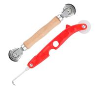2 Pezzi Utensile Inseritore Avvolgicavo per Keder Zanzariera | Rullo inseritore per cordone in gomma e guarnizioni - attrezzo a doppia ruota per montaggio guarnizioni finestre
