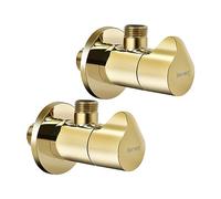2 Pezzi Valvola a Triangolo,Valvola Ad Angolo 1/2''-3/8'' Valvole Angolari In Acciaio Inox, Valvola Ad Angolo Del Rubinetto, Applicare a Bagno, Cucina, Lavandino,Valvola Ad Angolo Sottolavello