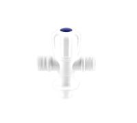 2 pezzi valvola ad angolo rubinetto di arresto acqua controllo riempimento WC interruttore for accessori da cucina bagno per Cucina Bagno(White-Double)
