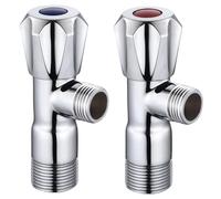 2 Pezzi Valvola Angolare Di Grande Diametro G3/4 In Rame Caldaia A Parete Scaldabagno Intelligente Per Wc Ingresso G3/4 Uscita G/12