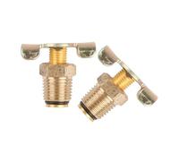 2 pezzi valvola di scarico in ottone rubinetto 1/4NPT compressore radiatore olio aria acqua refrigerante