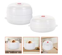 2 pezzi Vaporiera per microonde per verdure: griglia per cottura a vapore per