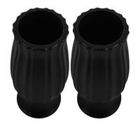 2 pezzi Vaso Cimiteriale Nero in Plastica per Lapide, Facile da mantenere | Portafiori per Rose e Lapidi, Esposizione Ordinata sul Funebre, Adatto AI Cimiteri
