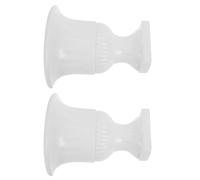 2 Pezzi Vaso da Parete Half Flower Vase Bianco in Plastica