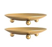 2 Pezzi Vassoio Portacandele In Decorativo Per Matrimonio