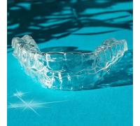 2 pezzi Vassoio trasparente per sbiancamento e raddrizzamento dei denti, accessori per la cura orale senza odore per l'uso notturno, allevia il digrignamento dei denti Tagli Unica,10 pezzi/set,6 pezzi