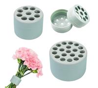 2 Pezzi Verde Supporto per Stelo Set, Supporto a Spirale Ikebana per Vasi, Riutilizzabile Supporto per Fiori per Manico Ikebana (S+L)