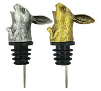 2 pezzi versatori per vino a testa di coniglio, versatore per vino a testa di