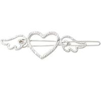 2 pezzi Vintage Hollow Heart Angel Wing Hair Clip Grip Hairpin Women Girls Barrette Accessori per capelliUtile e alla moda