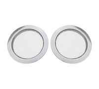 2 pezzi Vintage Resonator Guitar Sound Hole Cover Sound Hole Insert Screen Insert Guitar Parts Insert Grills Metal Inserts