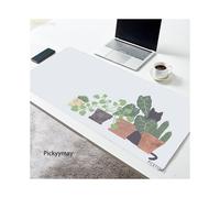 (2 pezzi viola) tappetini per mouse grandi piante Kawaii tappetini per mouse per ufficio tappetino per