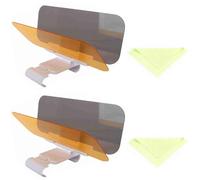 2 Pezzi Visiera Parasole per Auto Estensione Giorno e Notte per Auto Visiera Antiriflesso 2 in 1 Prolunga per Visiera Parasole Trasparente per Auto Visiera per Automobile Visiera