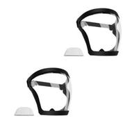 2 Pezzi Visiera Protettiva, Maschera Protettiva Anti Polvere, Visiera Trasparente Protettivas Viso Con Filtro, Maschera Integrale Lavoro, Con Fascia Regolabile Per Aldatura Esperimenti Decespugliatore