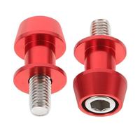 2 Pezzi Vite Cavalletto per Moto 10mm in Ferro Rosso per Forcellone