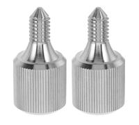 2 Pezzi Vite di Ricambio per Mixer Testa Zigrinata in Acciaio Inox | Attacchi Mozzo e Mixer a Testa Inclinabile, Fissaggio Rapido, Colore Argento, Uso Domestico