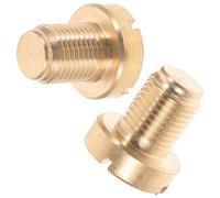2 Pezzi Vite di Spurgo Radiatore Auto, Serbatoio Espansione, Oro | Rame e Gomma, Montaggio Preciso e Affidabile, per Radiatore Auto, Installazione Semplice