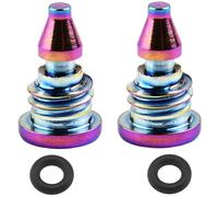2 Pezzi Viti di Spurgo per Bicicletta, Viti di Sfiato per Bicicletta, Viti di Spurgo per Leva del Freno Della Bici con O-Ring, in Lega di Titanio, con O-Ring, per Bici Magura MT2 MT4 MT5 MT7 MT8 EBT