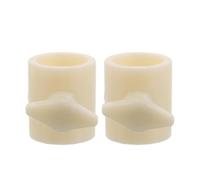 2 Pezzi Viti per Supporto Manichino, Stabilizzatore Base Antiscivolo Bianco | Plastica Discreta, Ricambio Rapido per Basi e Tubi, per Boutique e Allestimenti Vetrina