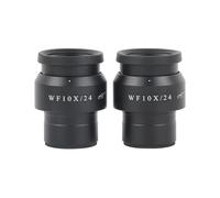 2 Pezzi WF10X/24MM Oculare per Microscopio Binoculare A Campo Largo per Obiettivo Stereoscopico