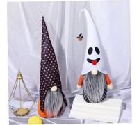 2 pezzi Witch Gnomes Peluga decorazioni di Halloween, cappello fantasma svedese Tomte Elf Doll DOCE HALLOWEEN Ornamenti per feste in casa, decorazioni per feste