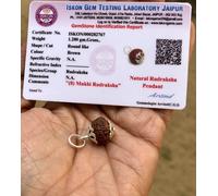 2 pezzi x argento 925 certificato laboratorio + 8 pendenti Mukhi RUDRAKSHA Ru...