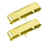 2 pezzi Yootones Chitarra Neck Pickup Cover Compatibile con TL Tele Telecaster Style Chitarra Elettrica (Oro)