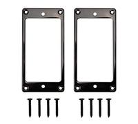 2 pezzi Yootones Humbucker metallo Pickup Ring Cover di ricambio compatibile con LP SG Chitarre Elettriche Montaggio LP (Nero)