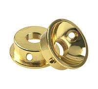 2 pezzi Yootones Jack per chitarra elettrica 6,35 mm Electrosocket Jack Piastra compatibile con Tele Telecaster (oro)