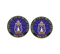 2 pezzi Your Word is a Lamp to My Feet and a Light to My Path Salmo 119:105 Spille smaltate, Cattolica Cristiana Bibbia Classica Quotes Lapel Pins, Inspirational Motivational Uomini e Donne Lega di